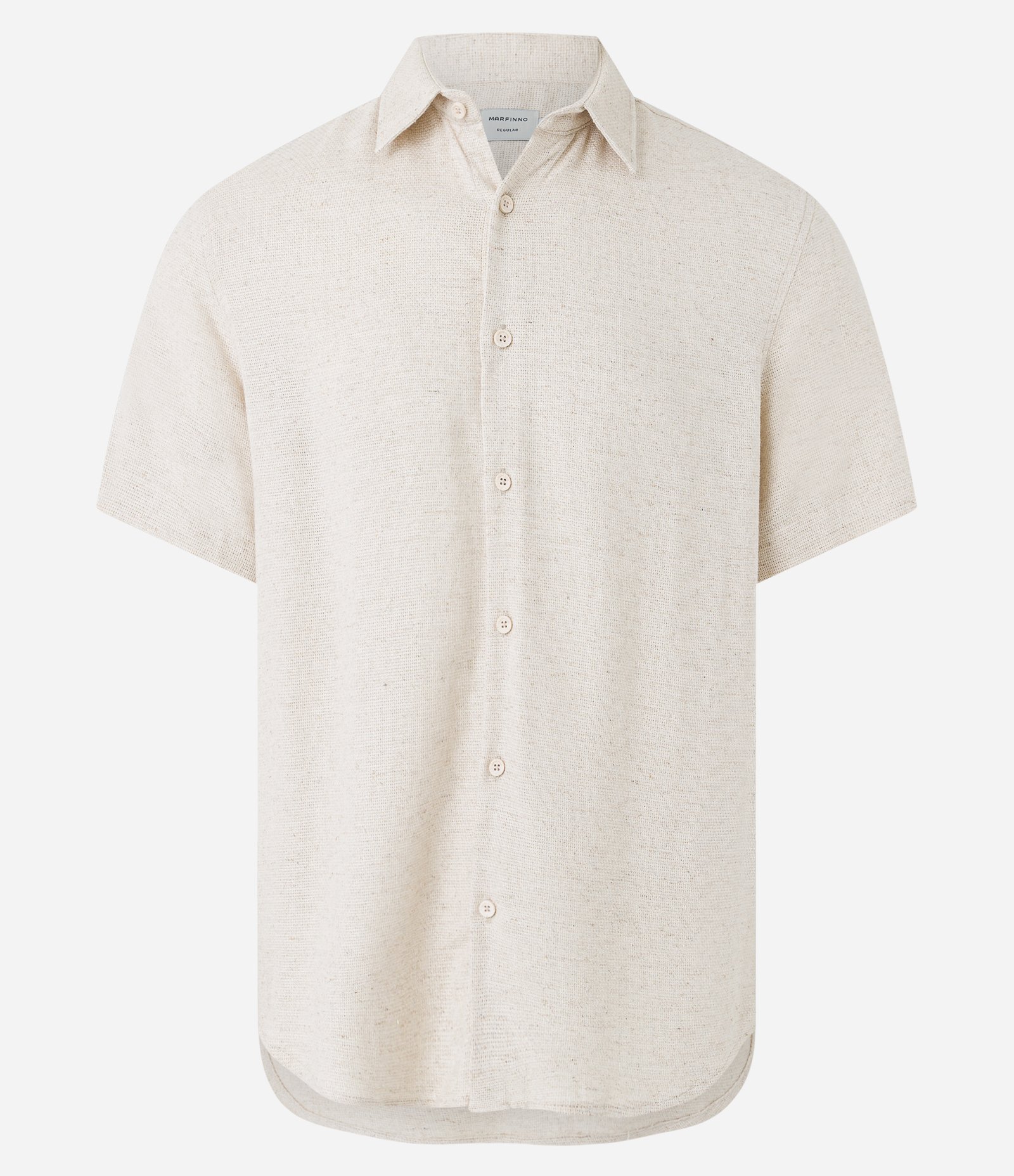 Camisa em Viscose e Linho com Textura Rústica 6