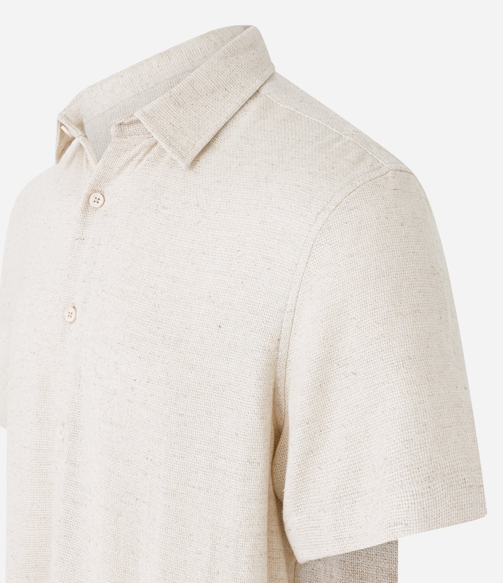 Camisa em Viscose e Linho com Textura Rústica 7