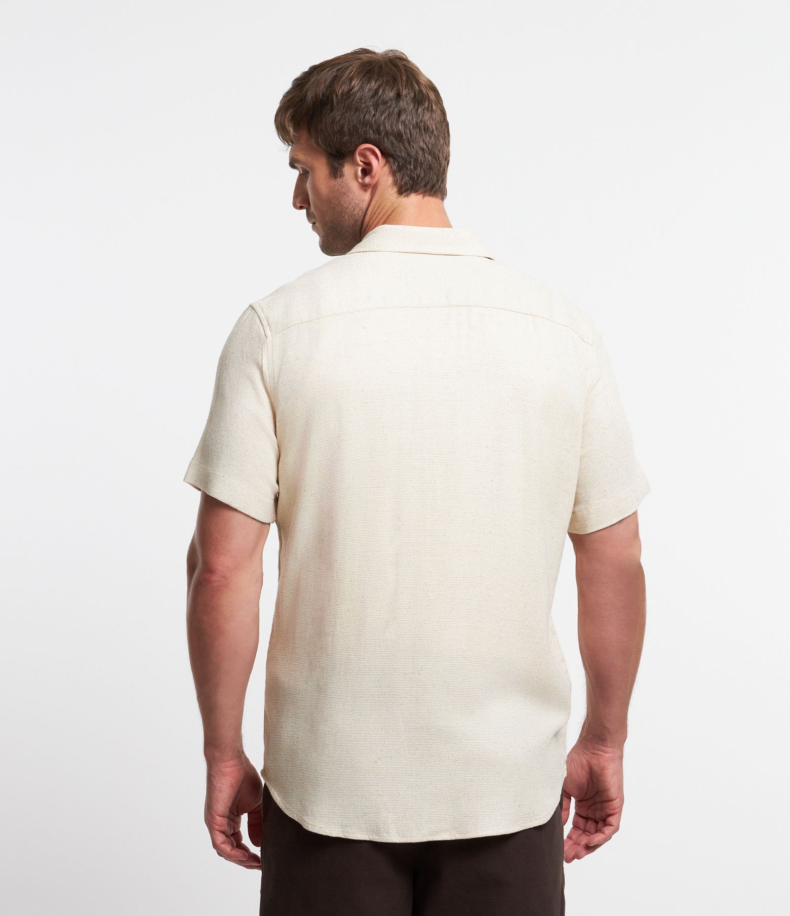 Camisa em Viscose e Linho com Textura Rústica 5