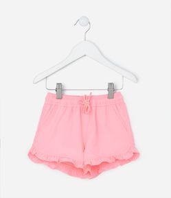 Short Infantil em Microfibra com Babadinho - Tam 1 a 5 Anos