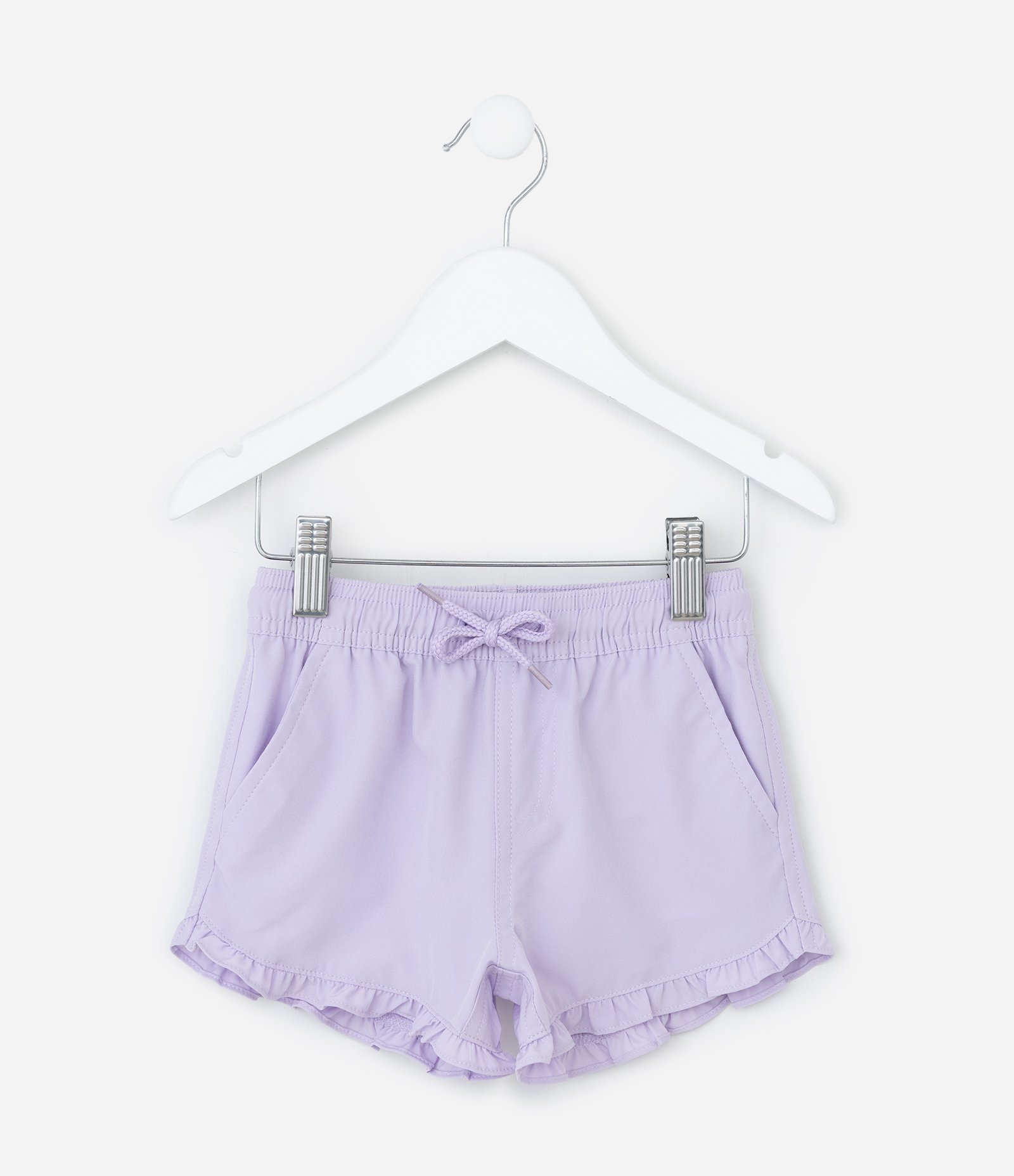 Short Infantil em Microfibra com Babadinho - Tam 1 a 5 Anos Lilás 1