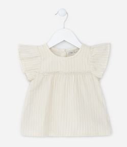Blusa Infantil em Laise com Babadinhos - Tam 1 a 5 Anos
