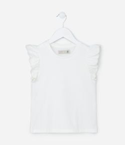 Blusa Infantil com Babadinhos nas Cavas - Tam 1 a 5 Anos