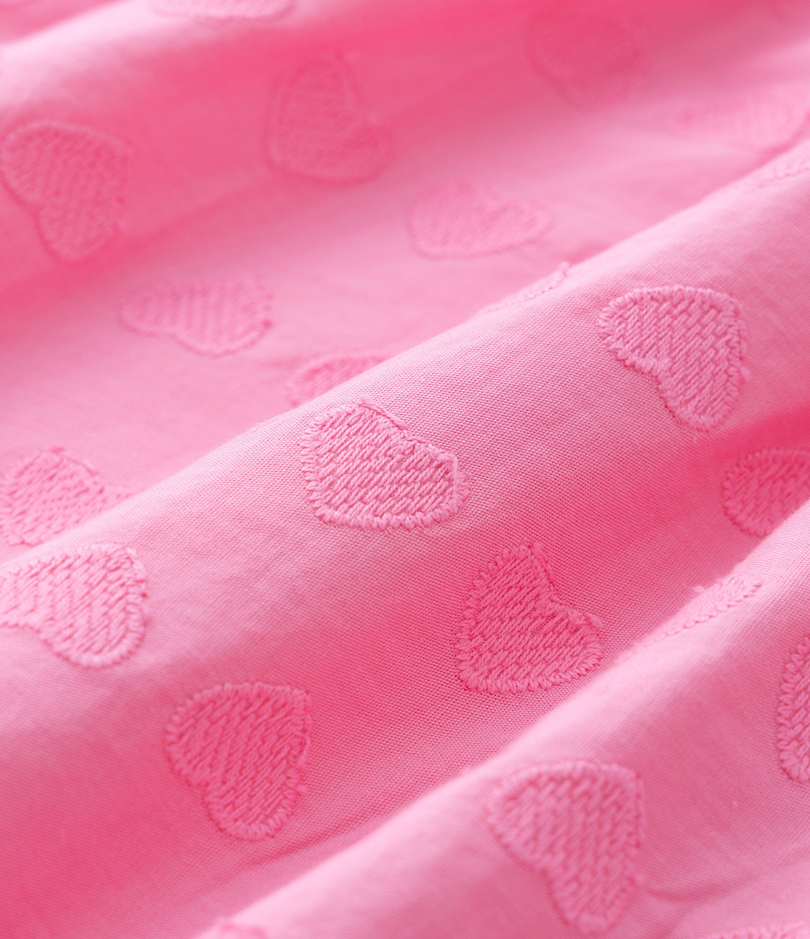 Vestido Infantil Texturizado com Babadinhos - Tam 1 a 5 Anos Rosa 3