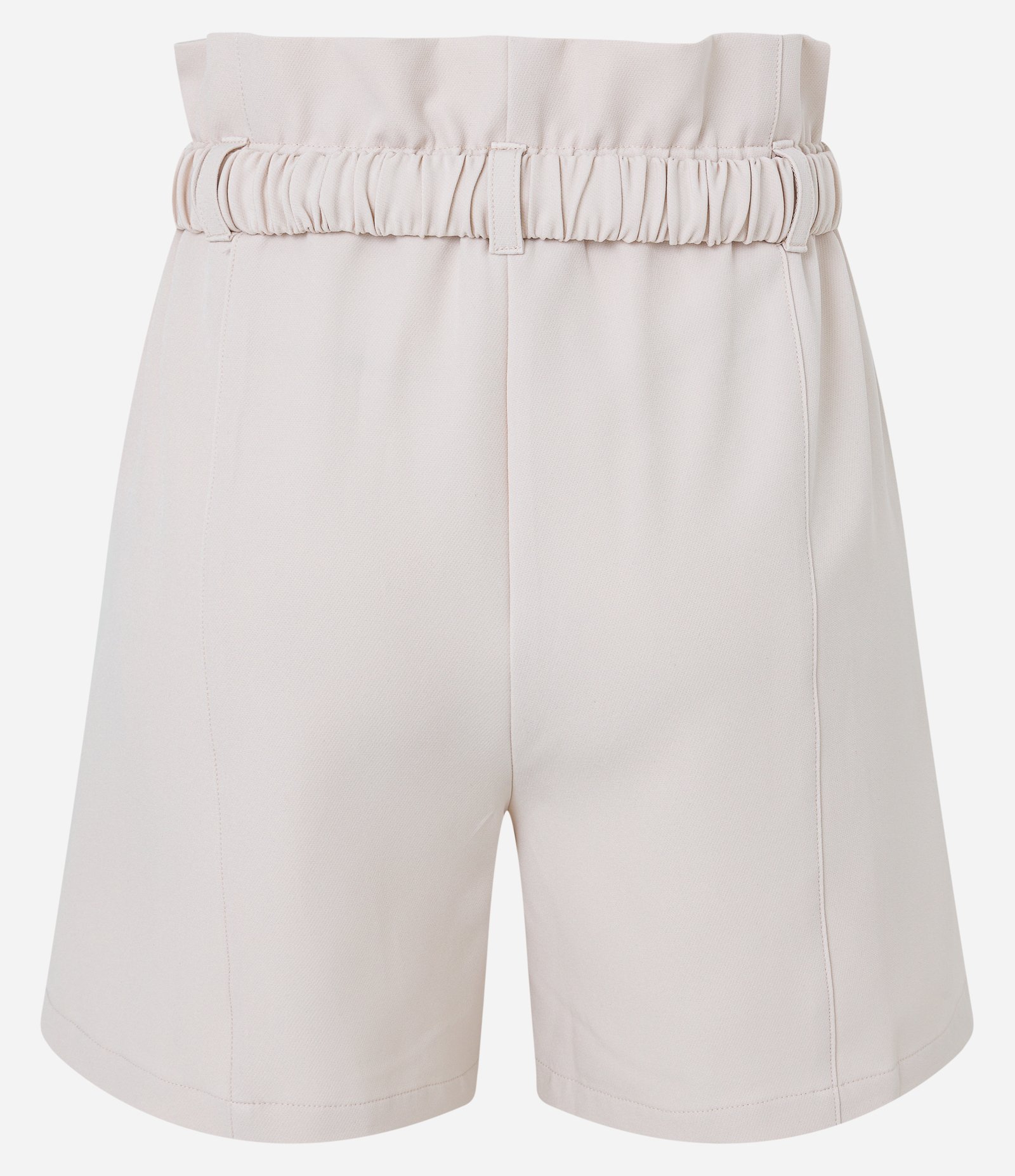 Short Alfaiatado com Cinto Elástico e Zíper Frontal Off White 6