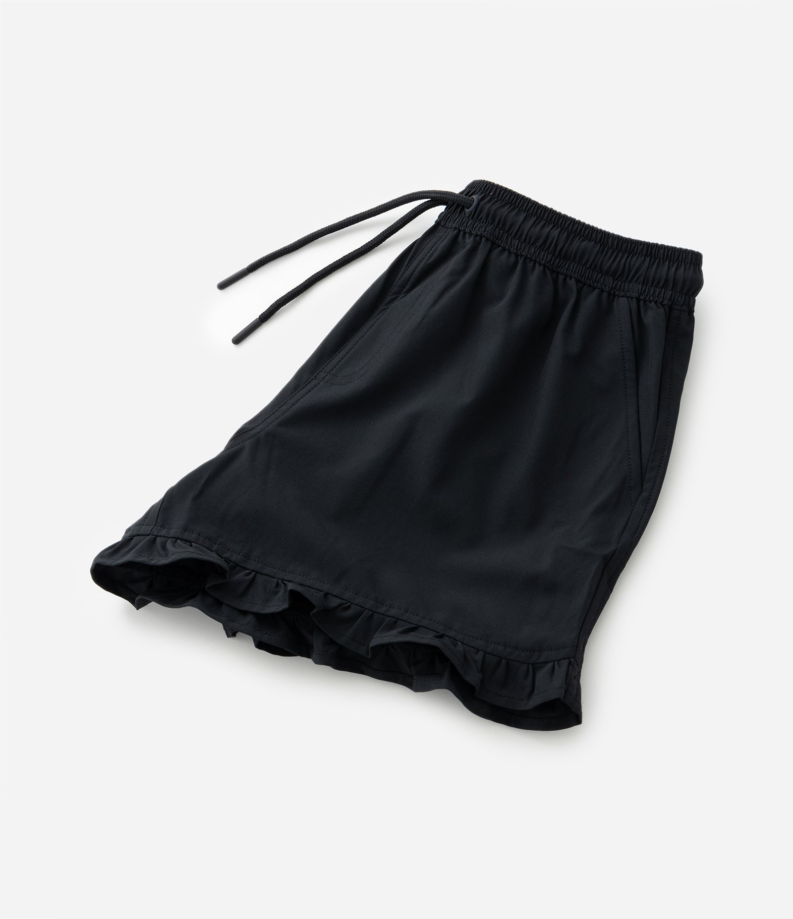 Short Infantil em Microfibra com Babadinhos e Amarração - Tam 5 a 14 Anos Preto 6