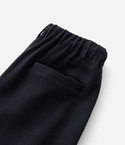 Calça Reta Infantil em Piquet com Cós Ajustável - Tam 5 a 14 Anos