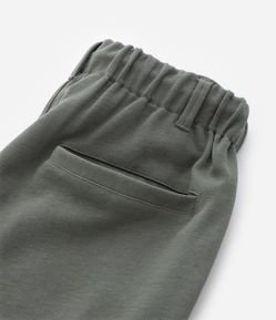 Calça Reta Infantil em Piquet com Cós Ajustável - Tam 5 a 14 Anos