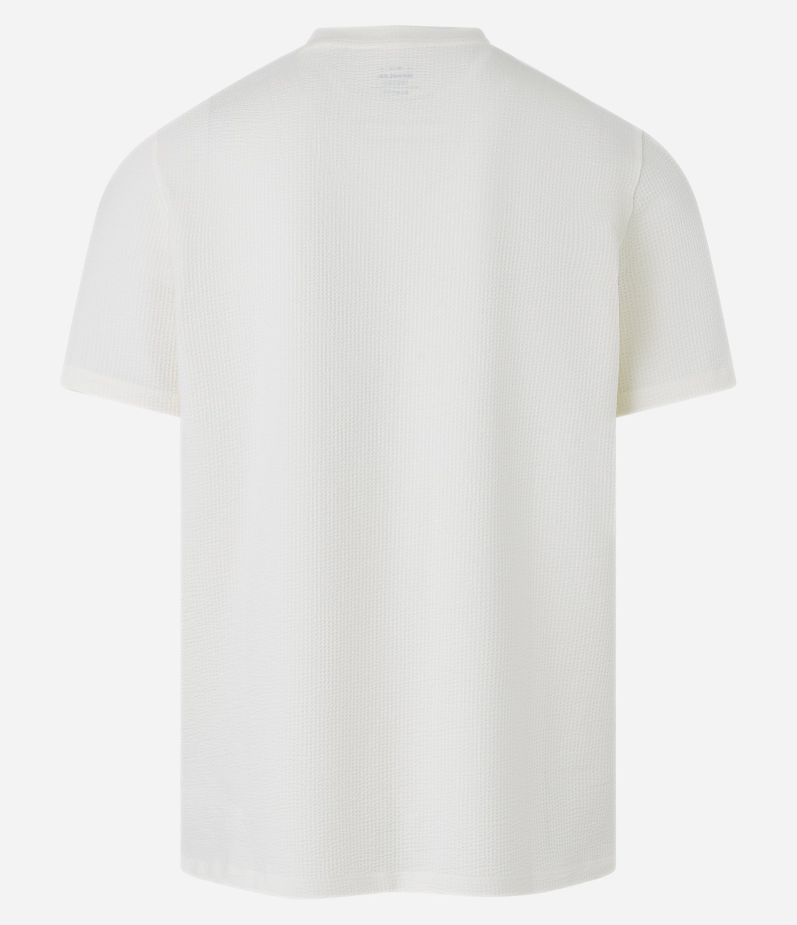 Camiseta Regular Ana Ruga com Textura Branco 7