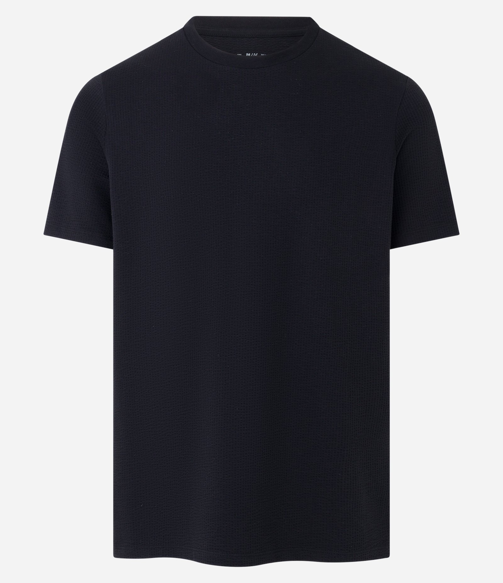 Camiseta Regular Ana Ruga com Textura Preto 5