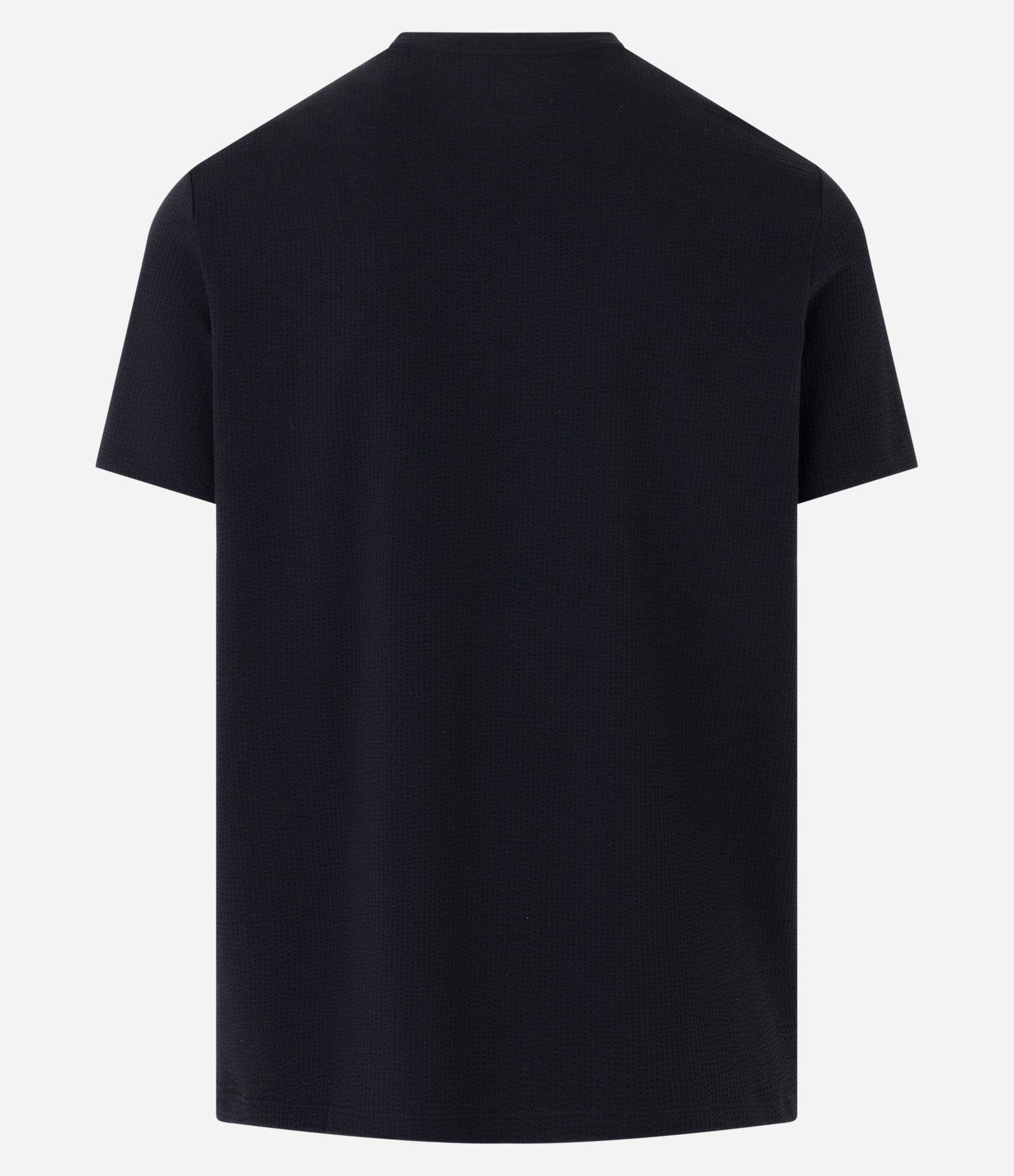 Camiseta Regular Ana Ruga com Textura Preto 7