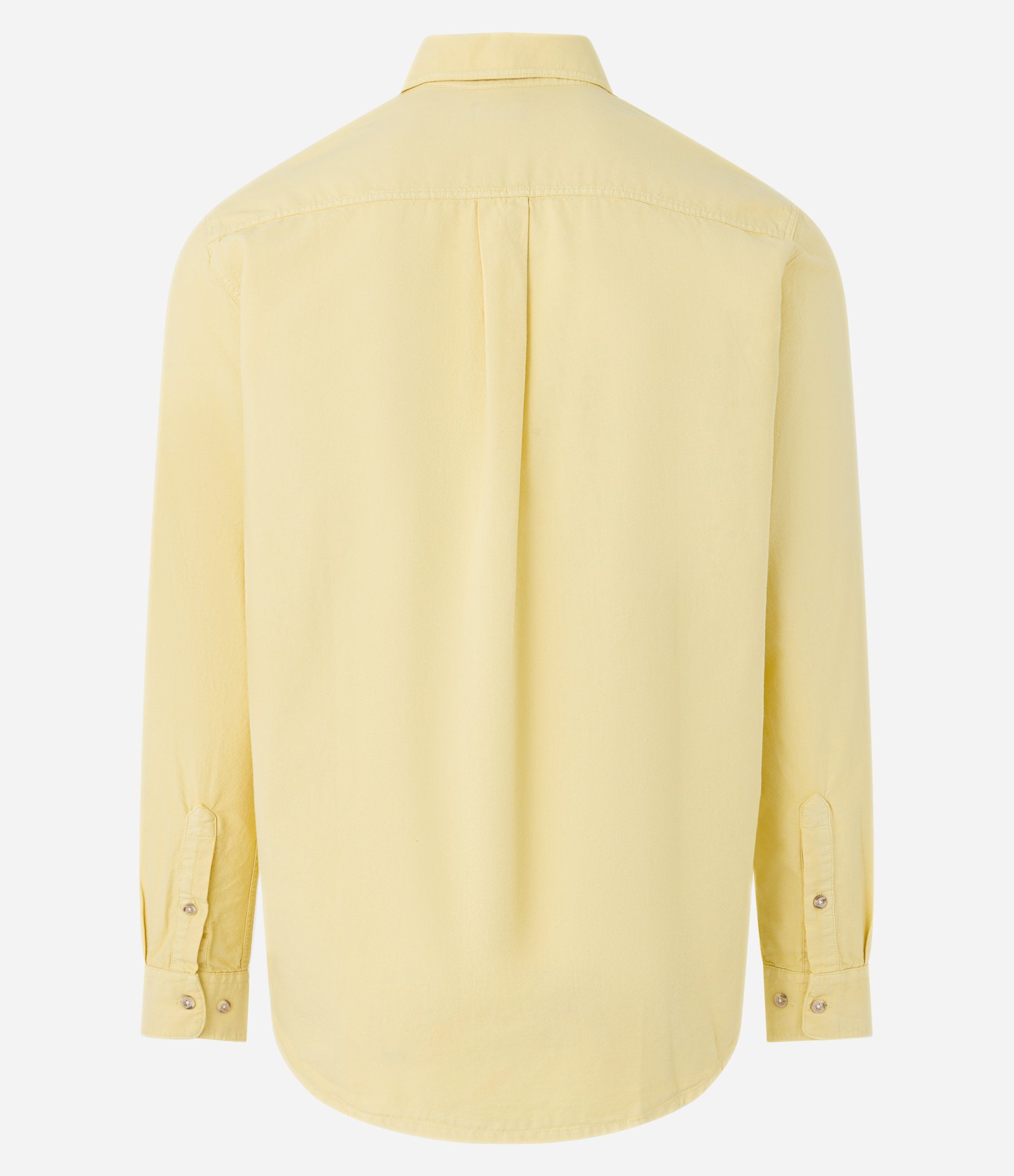 Camisa Regular em Oxford com Bolso Frontal Amarelo 8