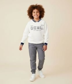 Calça Jogger Infantil com Recortes - Tam 5 a 14 anos