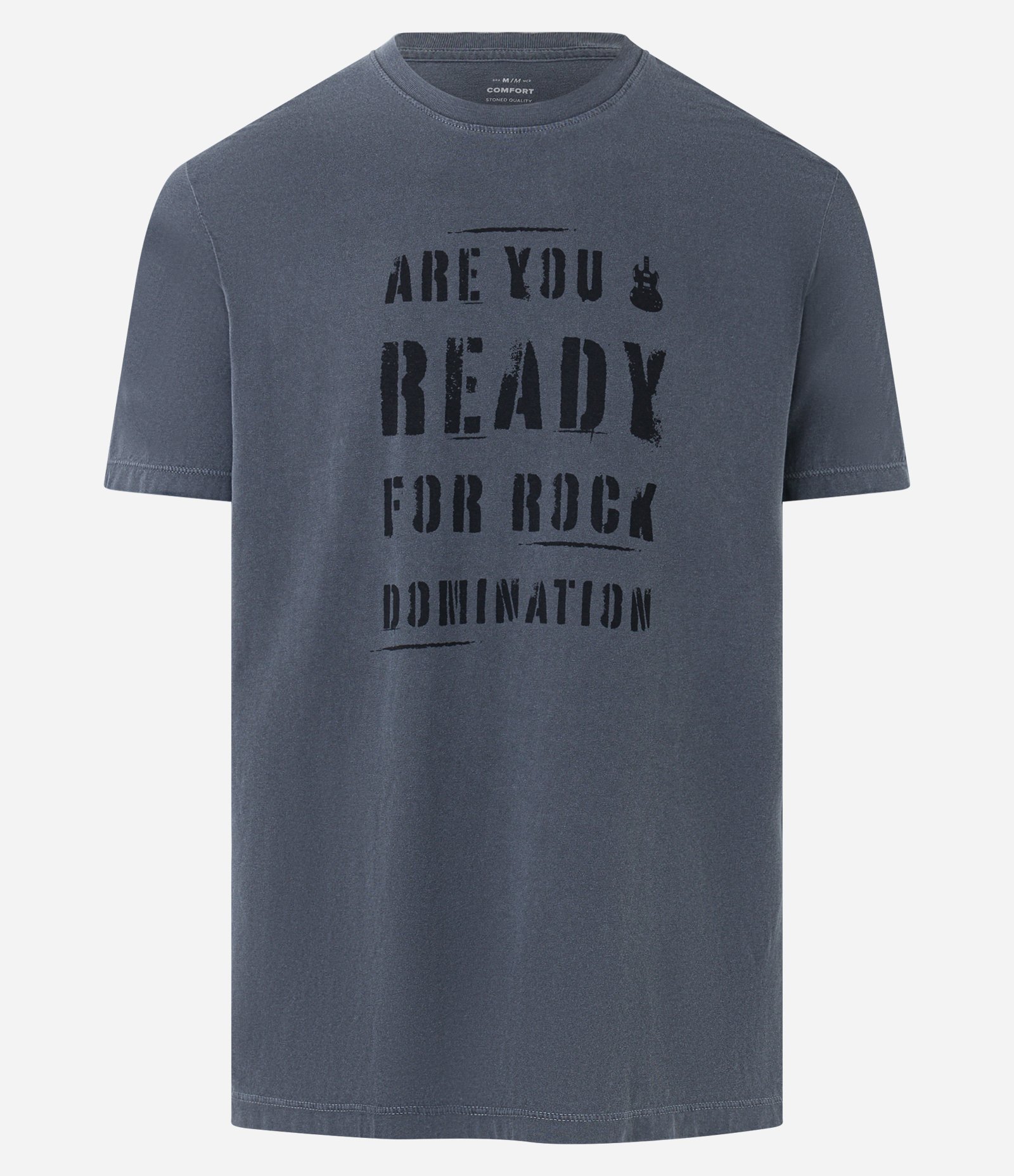 Camiseta Comfort em Algodão com Estampa Rock Domination Cinza 5