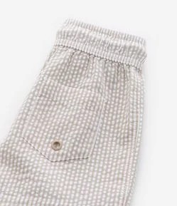 Bermuda Infantil em Microfibra com Textura e Listrinhas - Tam 1 a 5 Anos