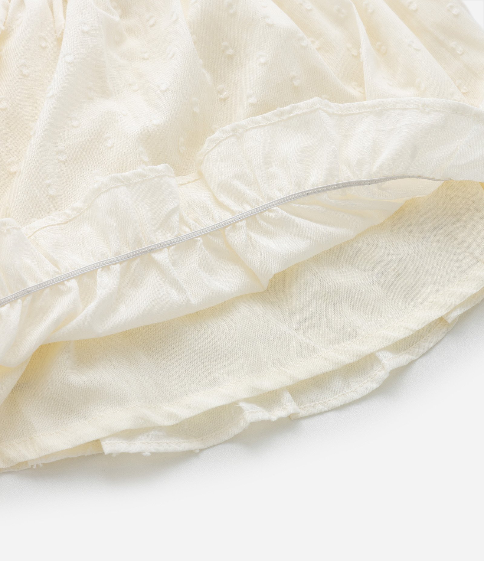 Blusa Cropped Infantil Texturizada com Lacinho - Tam 5 a 14 Anos Bege 5