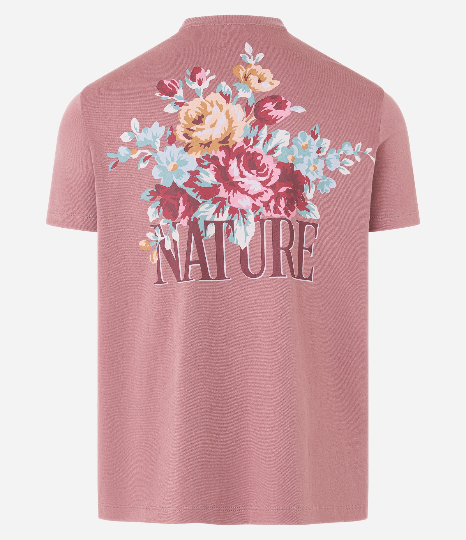 Camiseta em Algodão com Bordado Nature Rosa 6