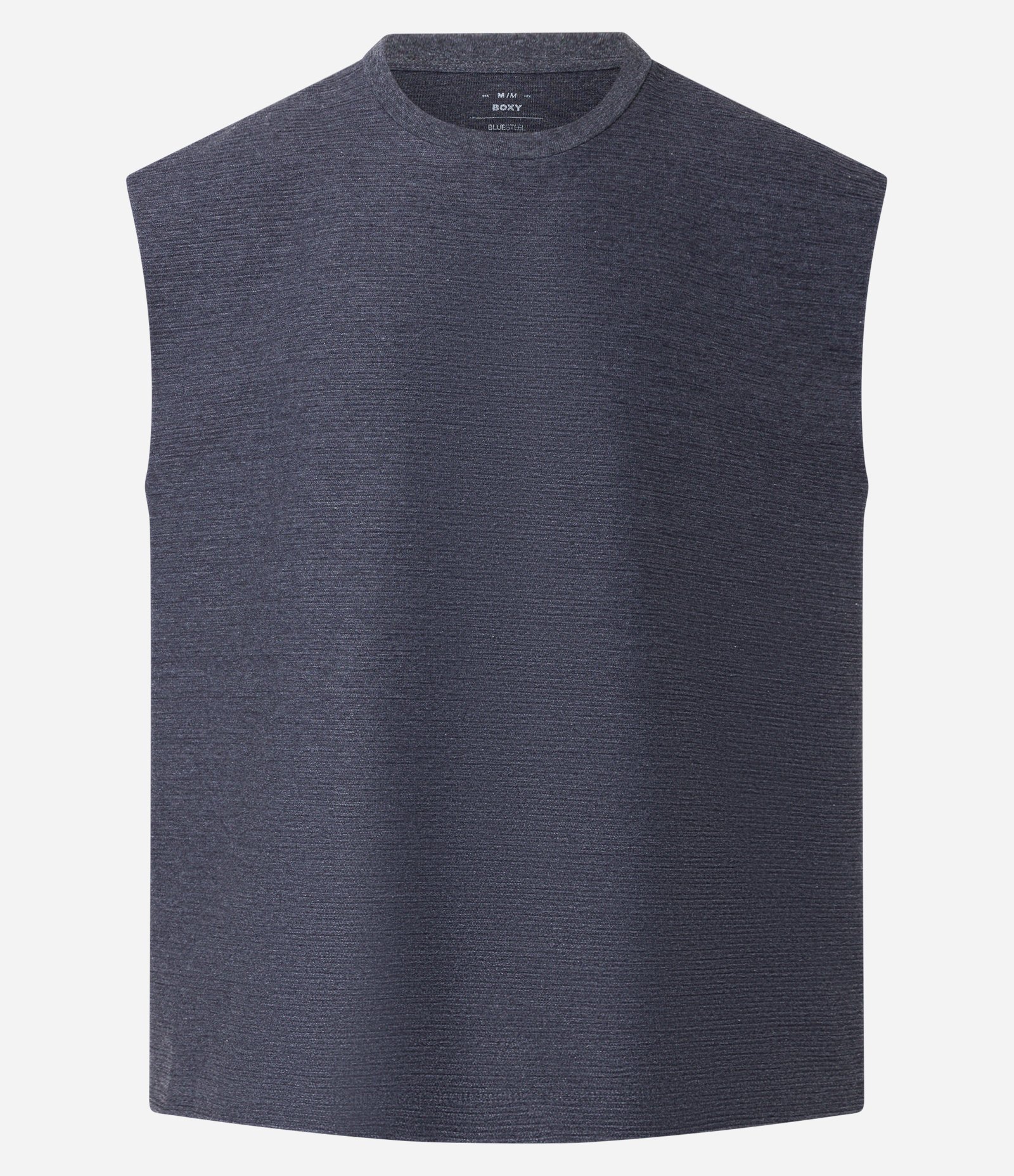 Regata Boxy Texturizada com Corte a Fio Cinza 5