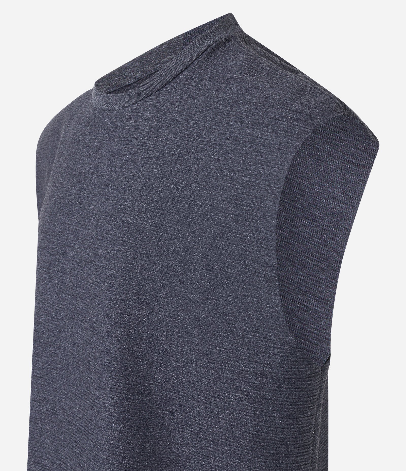 Regata Boxy Texturizada com Corte a Fio Cinza 6