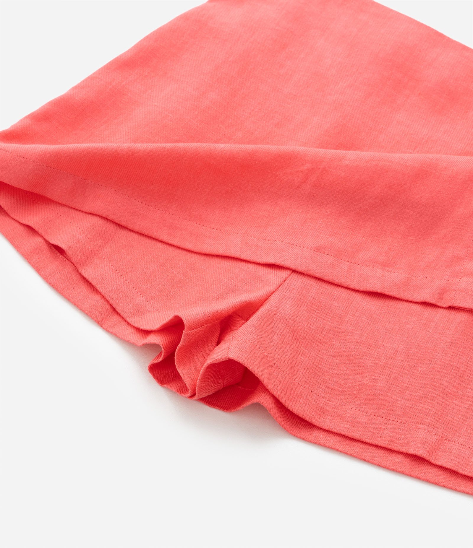 Short Saia Infantil em Viscolinho com Fivela Flor - Tam 5 a14 Anos Laranja 4