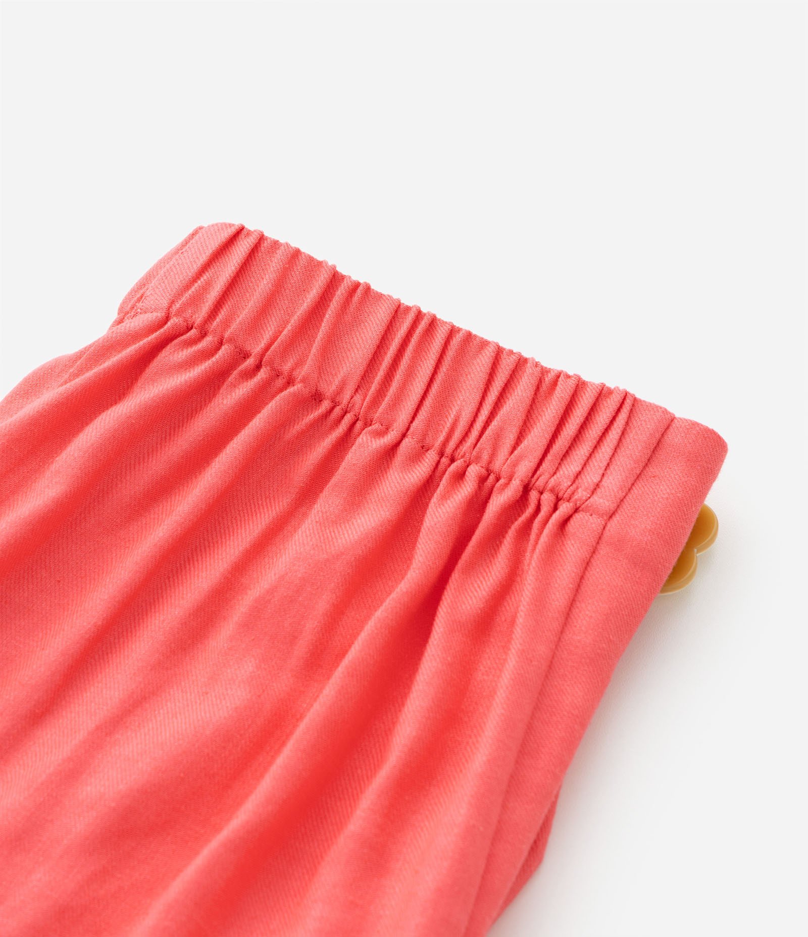 Short Saia Infantil em Viscolinho com Fivela Flor - Tam 5 a14 Anos Laranja 5