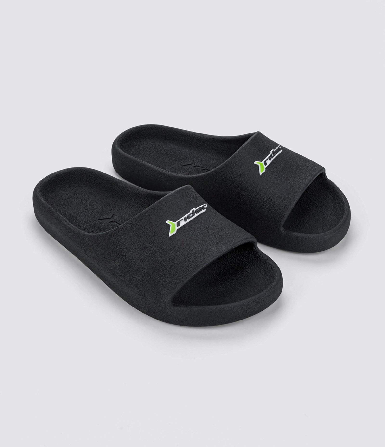 Chinelo Slide Drip Texturizado e com Etiqueta Rider Preto 3