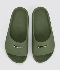 Chinelo Slide Drip Texturizado e com Etiqueta Rider
