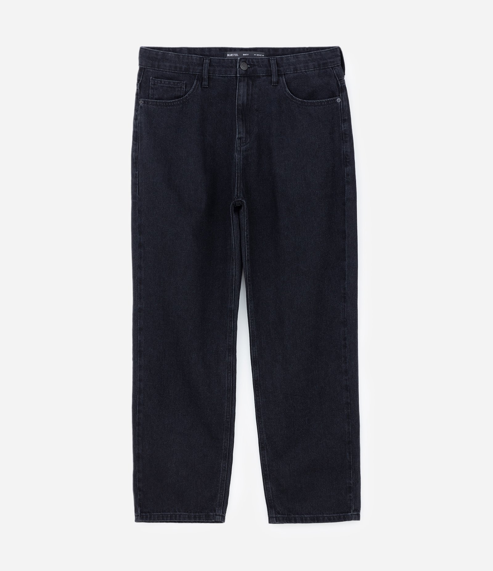 Calça Baggy Jeans Vintage Preto 5