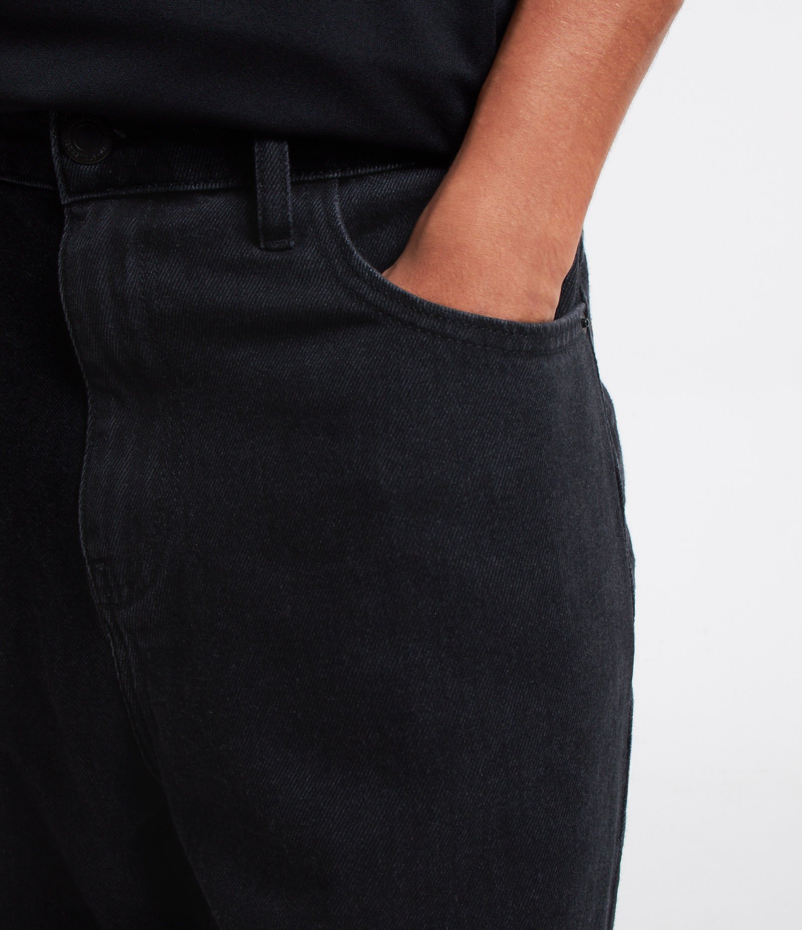 Calça Baggy Jeans Vintage Preto 4