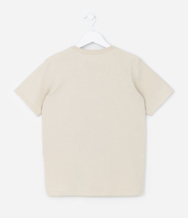 Camiseta Infantil com Estampa Frontal de Capivara - Tam 5 a 14 anos