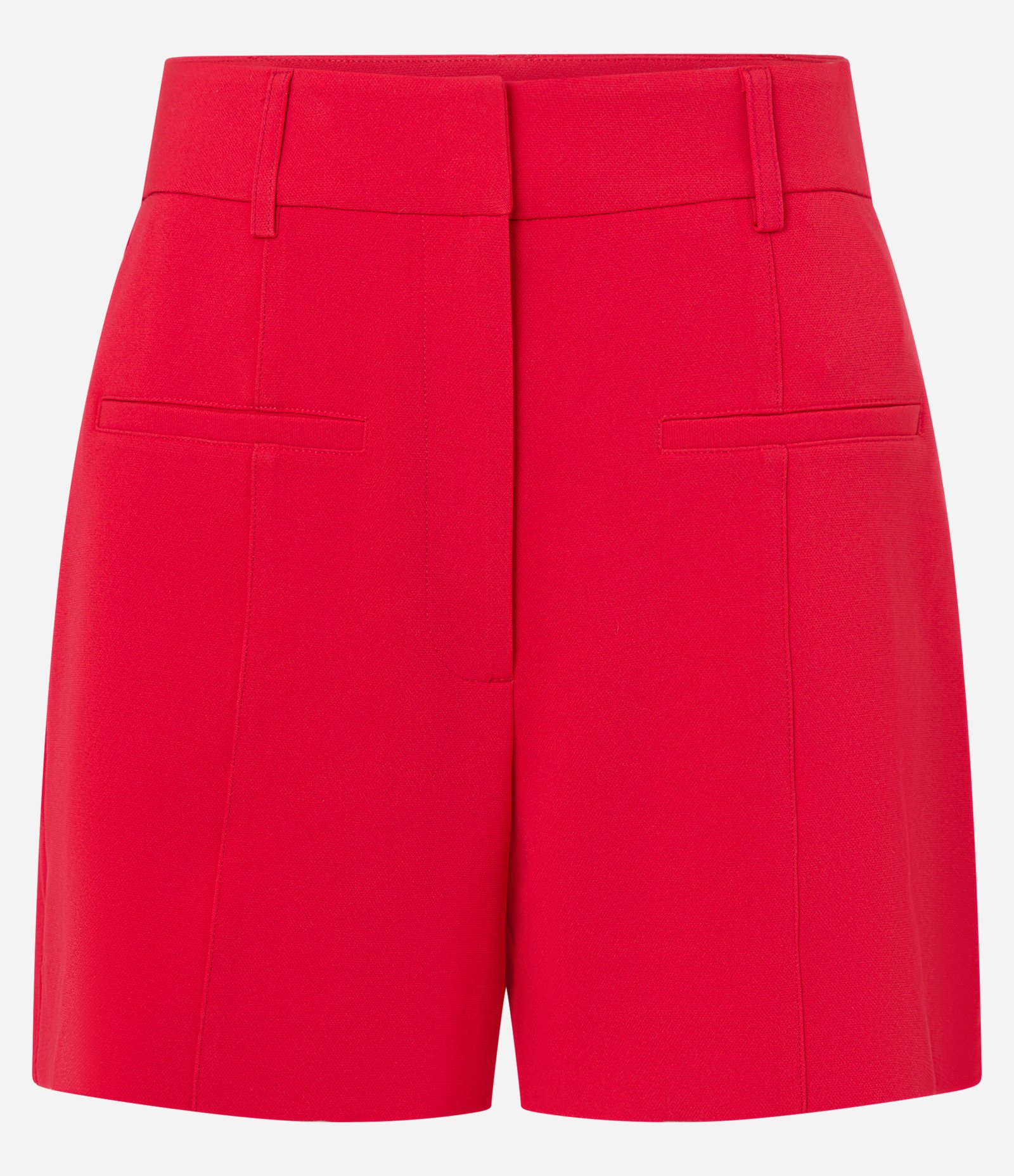 Bermuda Alfaiatada em Crepe com Bolso Fake Vermelho 4