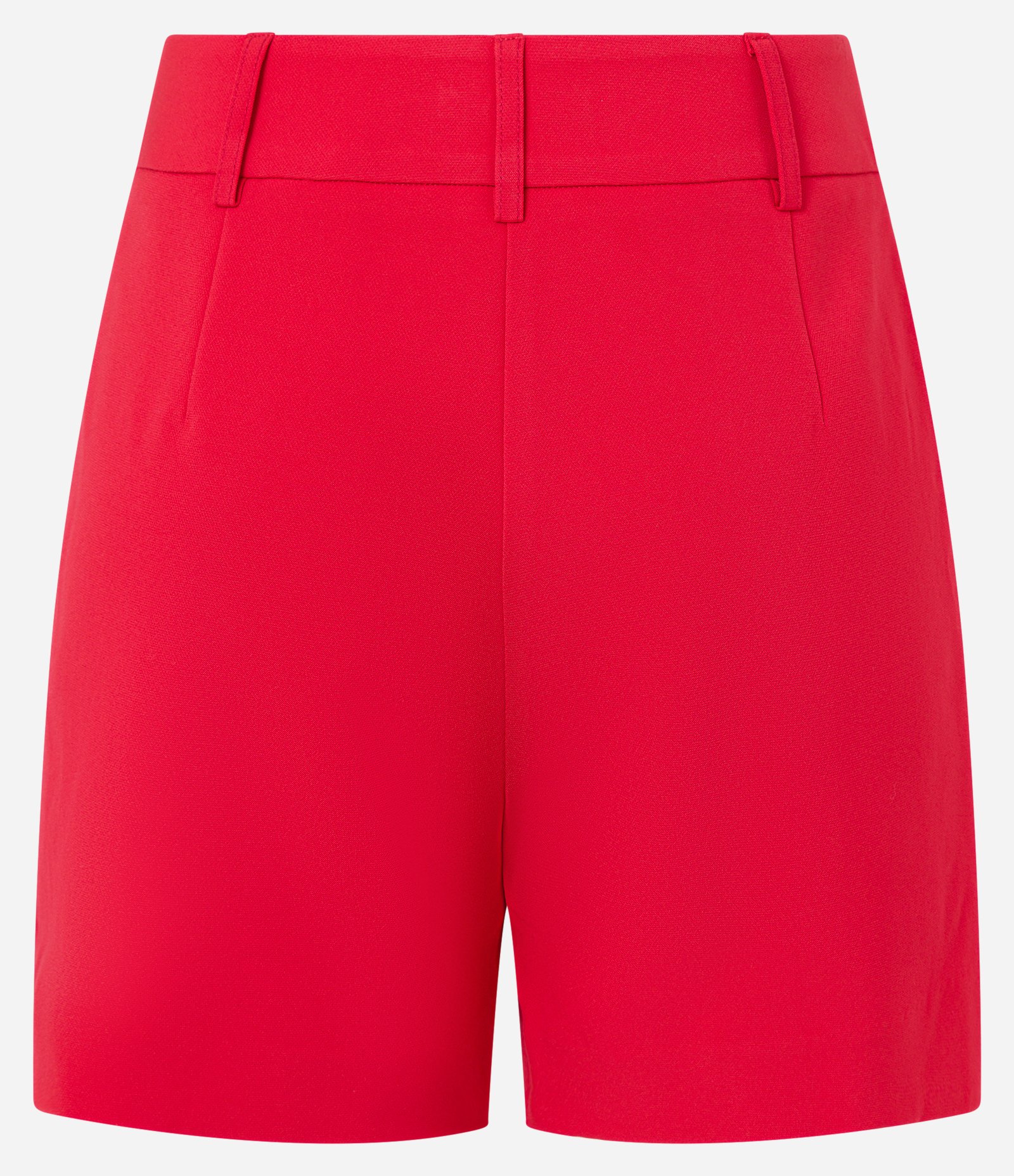 Bermuda Alfaiatada em Crepe com Bolso Fake Vermelho 5