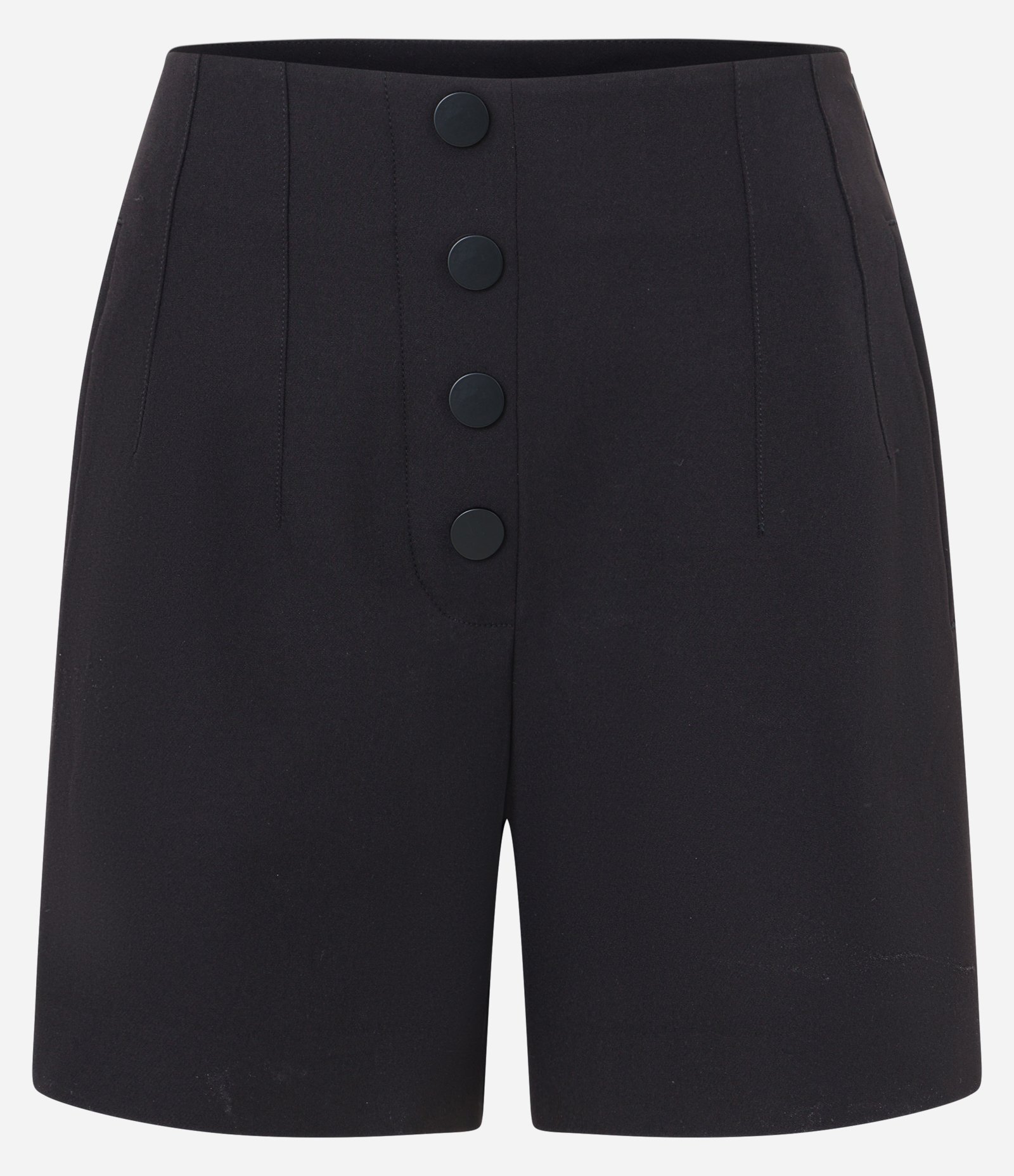 Short Alfaiatada com Botões Frontais Preto 5