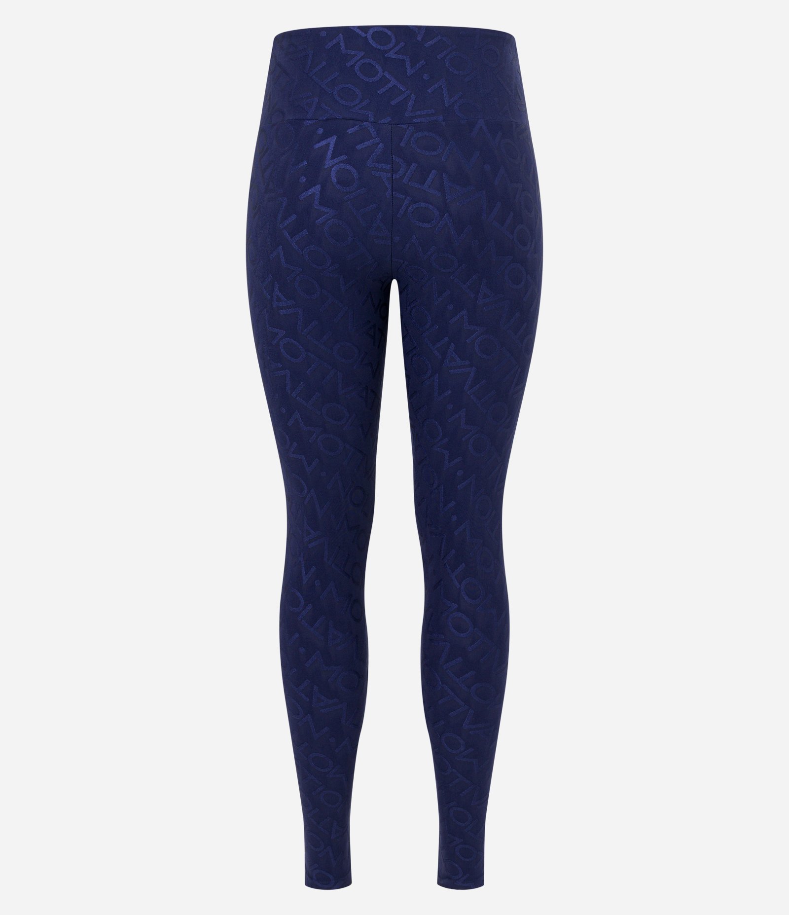 Calça Legging Esportiva em Poliamida com Lettering Movement Azul Escuro 7