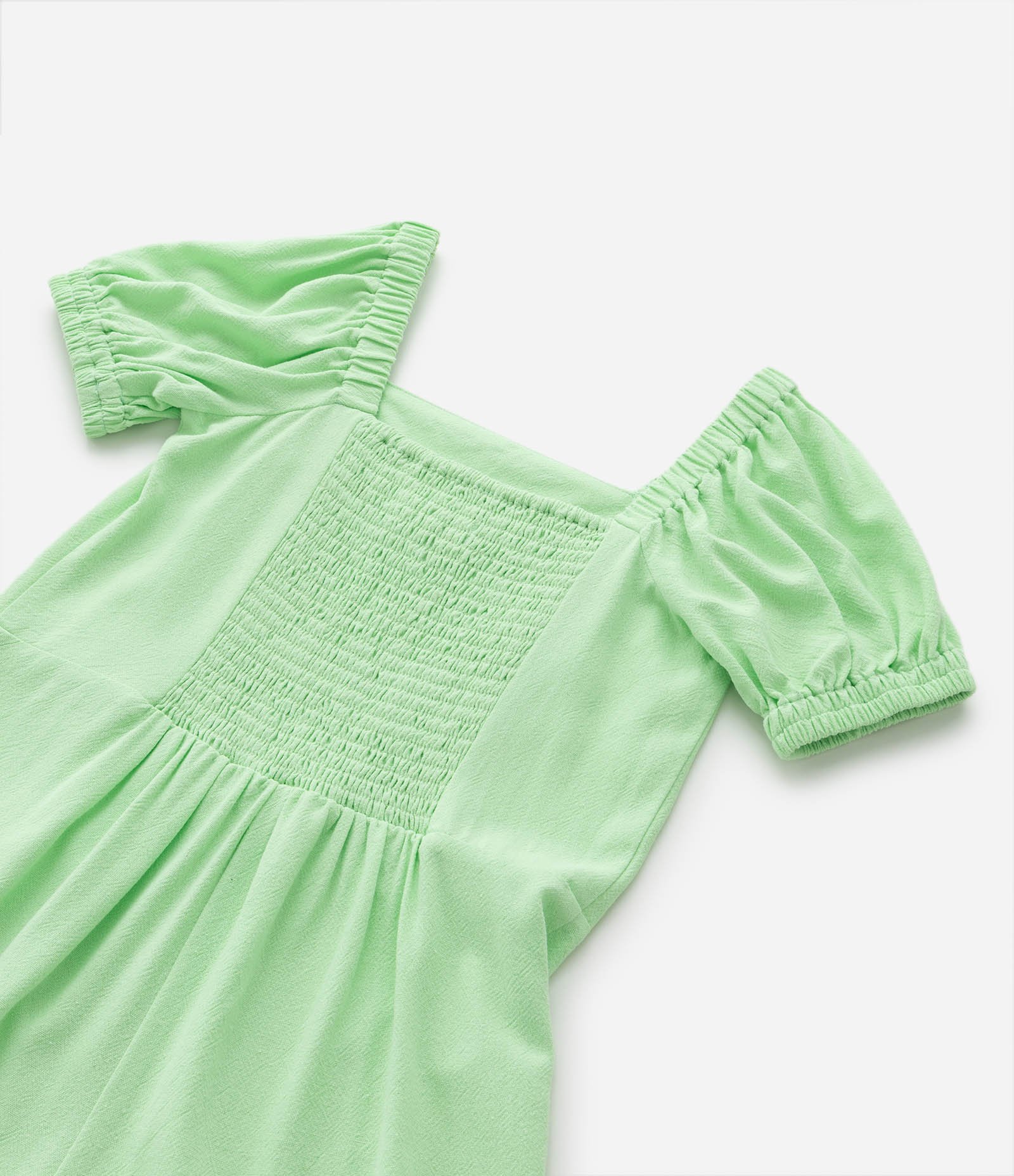 Macaquinho Infantil com Mangas Bufantes - Tam 5 a 14 Anos Verde 5