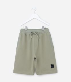 Bermuda Infantil em Moletom com Bolsinho - Tam 5 a 14 Anos