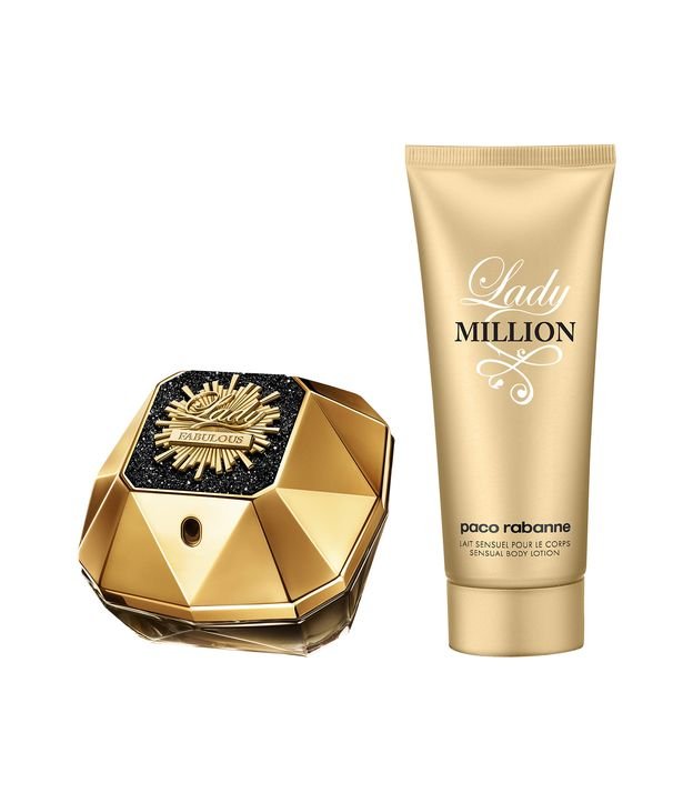 Rabanne Kit Lady Million Fabulous Eau de Parfum Intense 80 ml + Sensual Creme Corporal 100 ml KIT 1