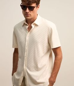 Camisa em Algodão Texturizada