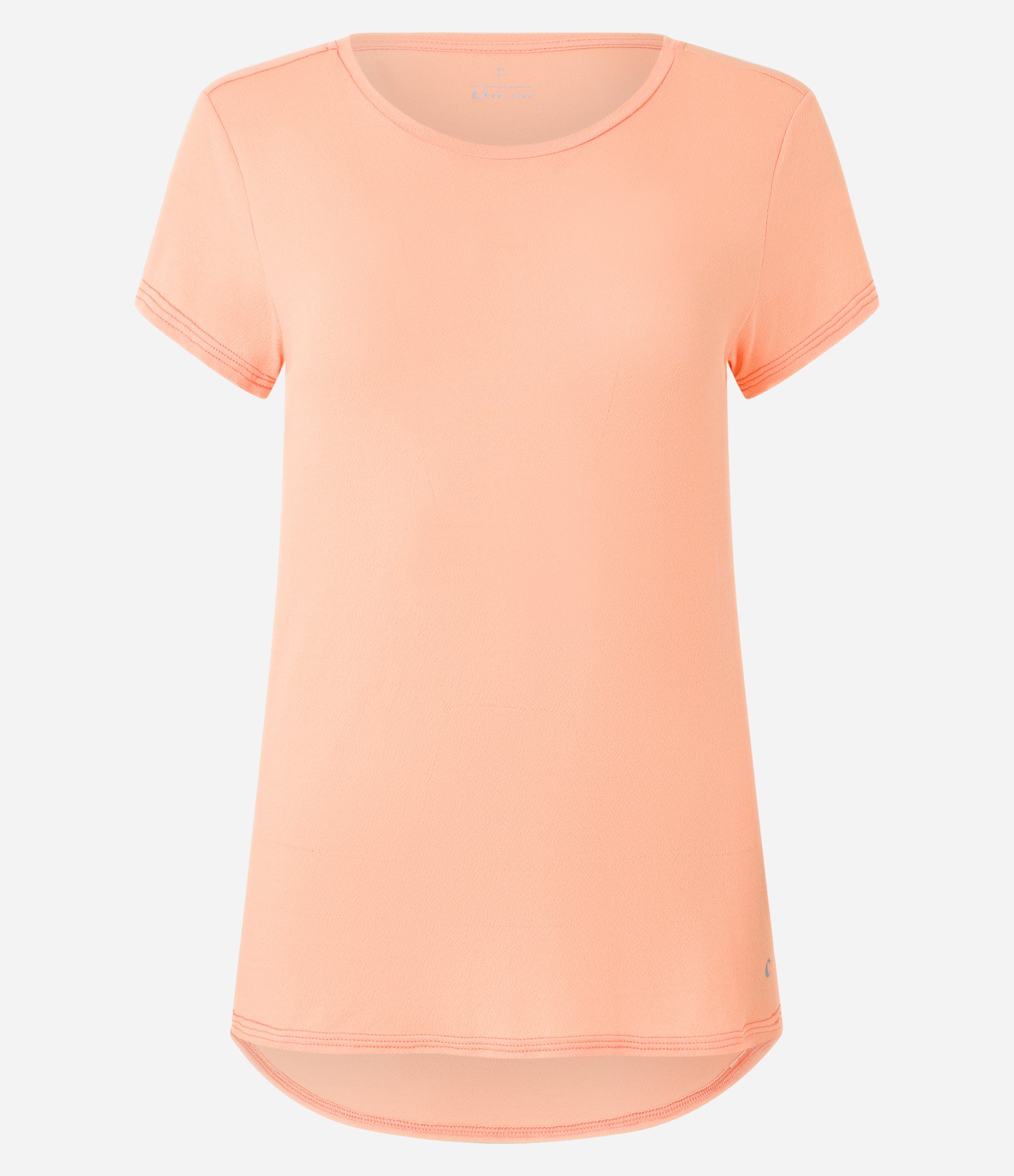 Camiseta Esportiva em Poliamida Laranja Coral 6