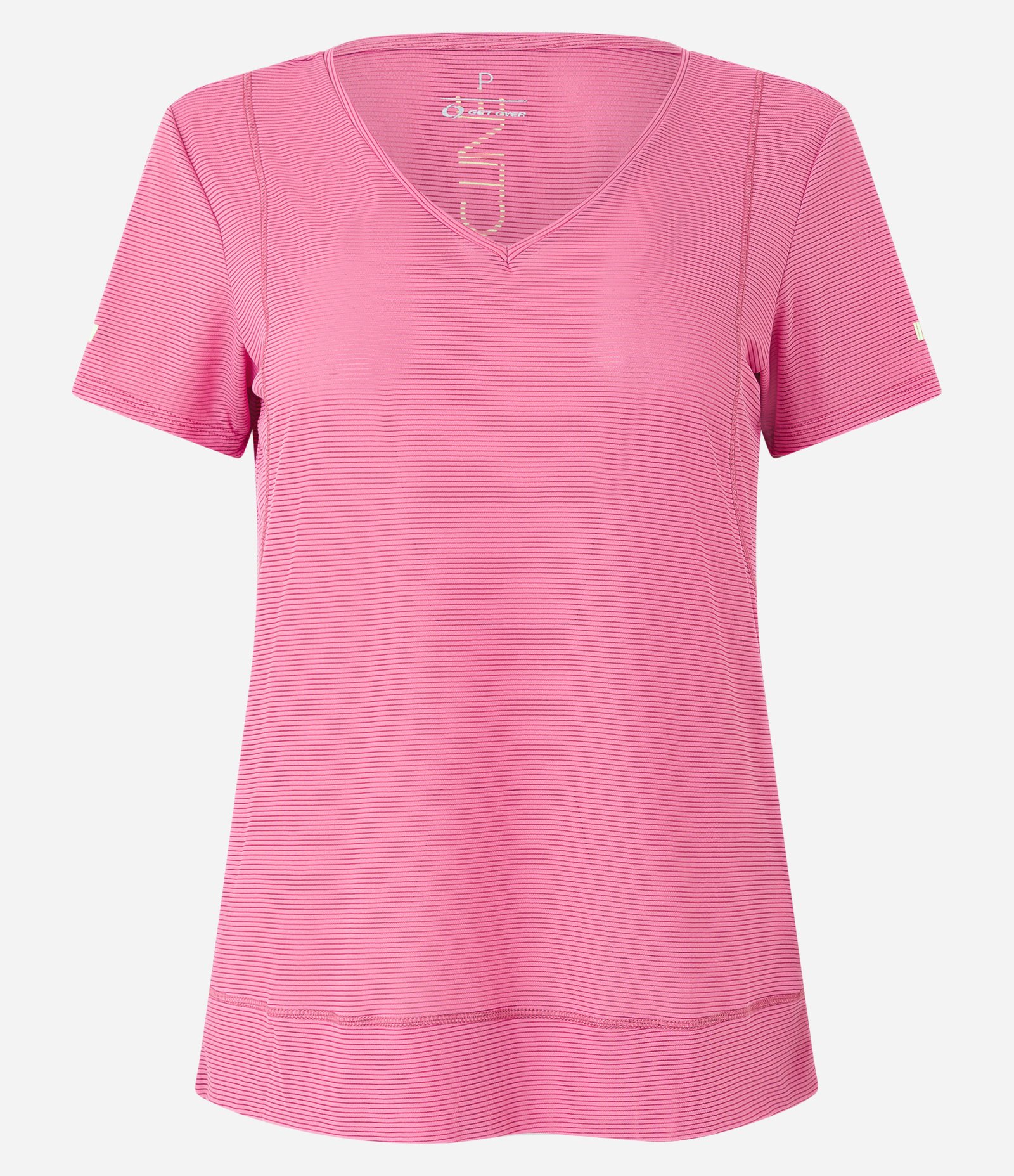 Camiseta Esportiva em Poliamida com Recorte Vazados nas Costas Rosa 6