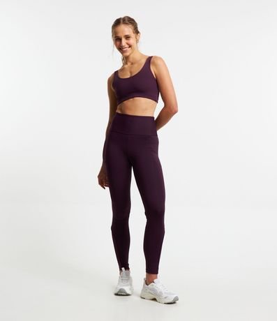 Calça Legging Esportiva em Poliamida com Bolsos Menor preço em Calça Legging Esportiva em Poliamida com Bolsos