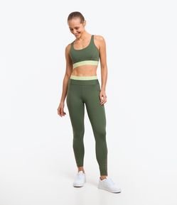 Calça Legging Esportiva em Poliamida com Cós Elástico