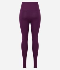 Calça Legging Esportiva em Poliamida com Cós Alto