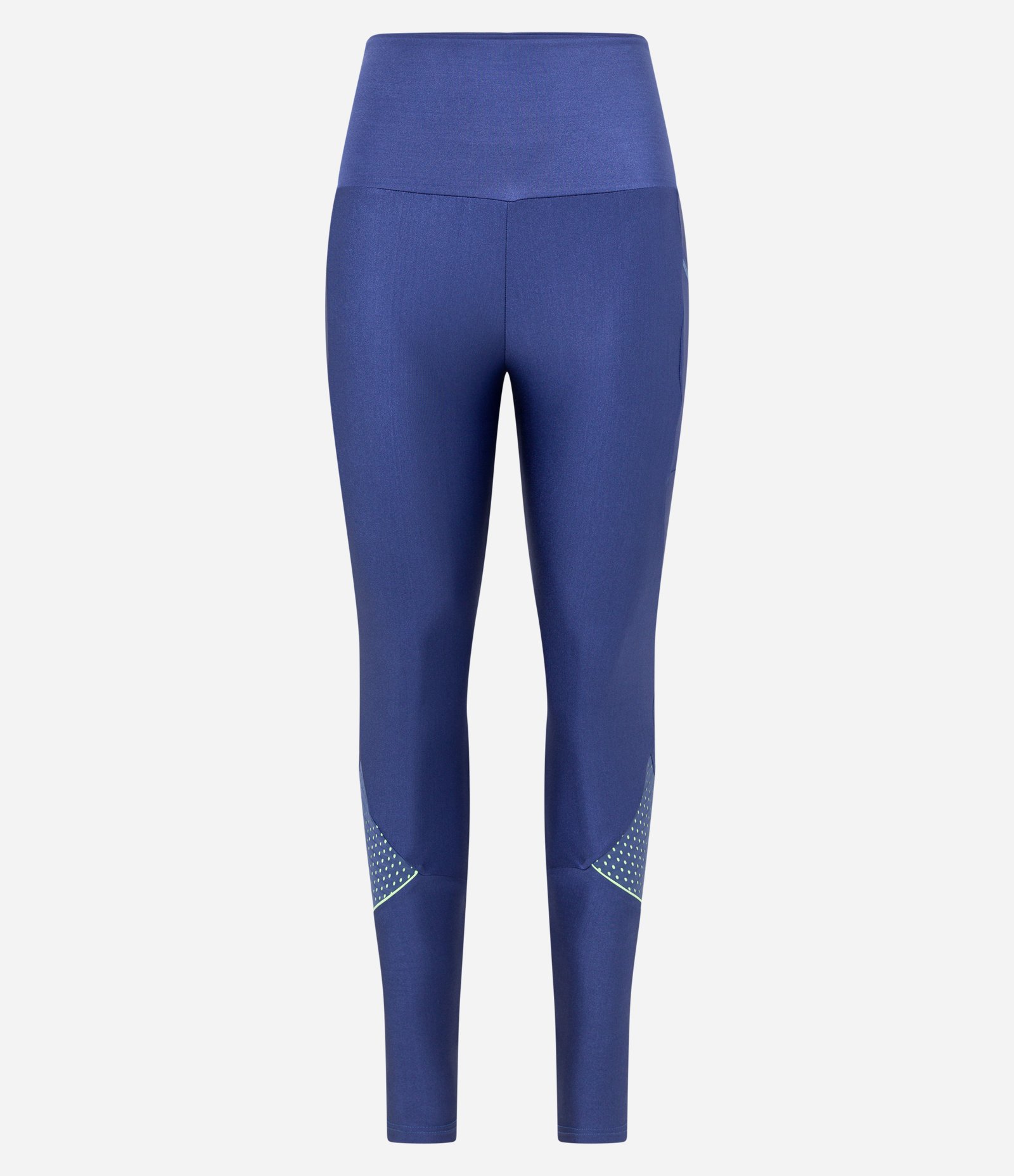 Calça Leggingg Esportiva em Microfibra com Bolsos e Contrastes Azul 6