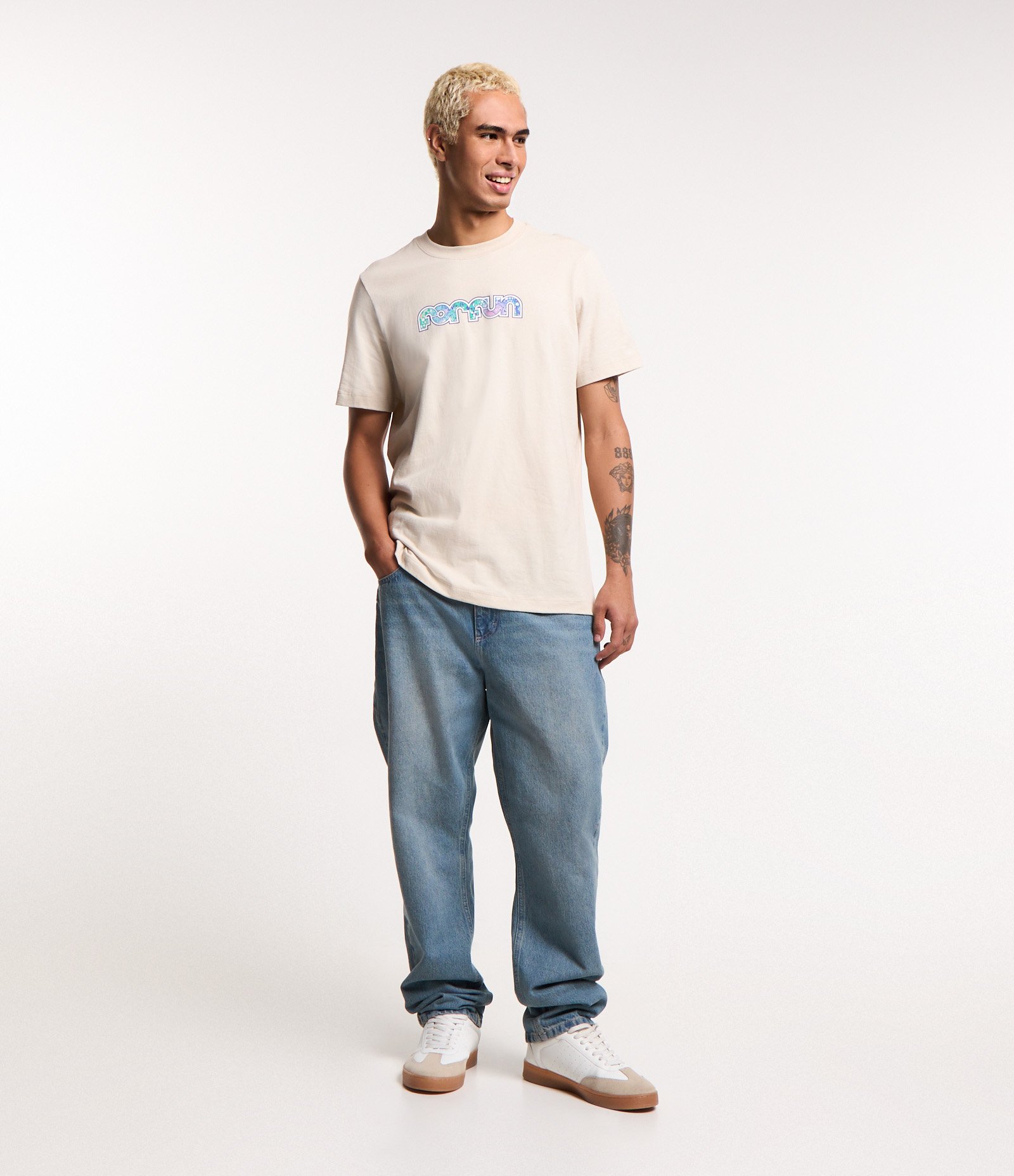 Camiseta Comfort em Algodão Estampa Forfun Off White 2