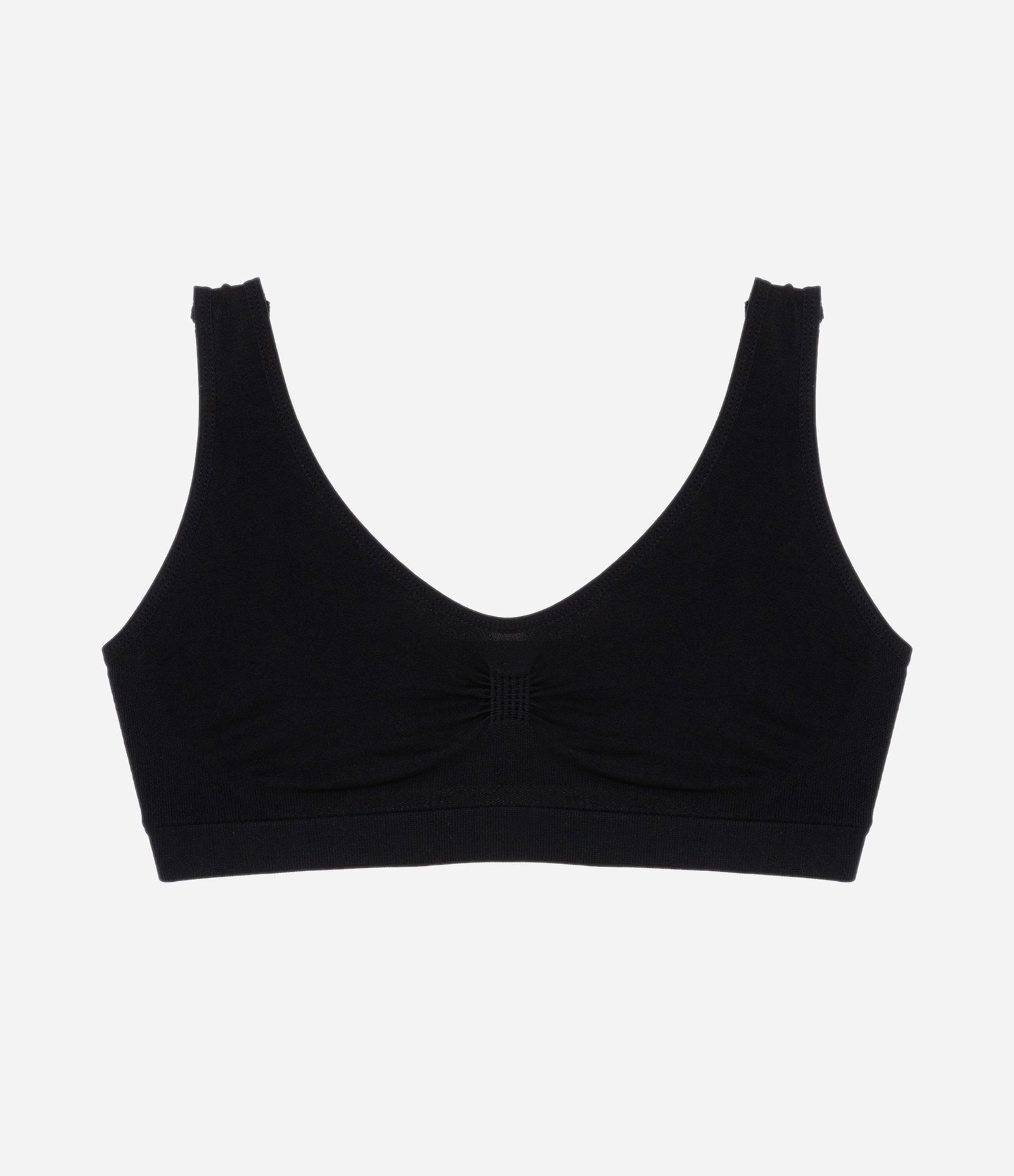 Sutiã Top Infantil com Alças Largas - Tam 9 a 14 anos Preto 1