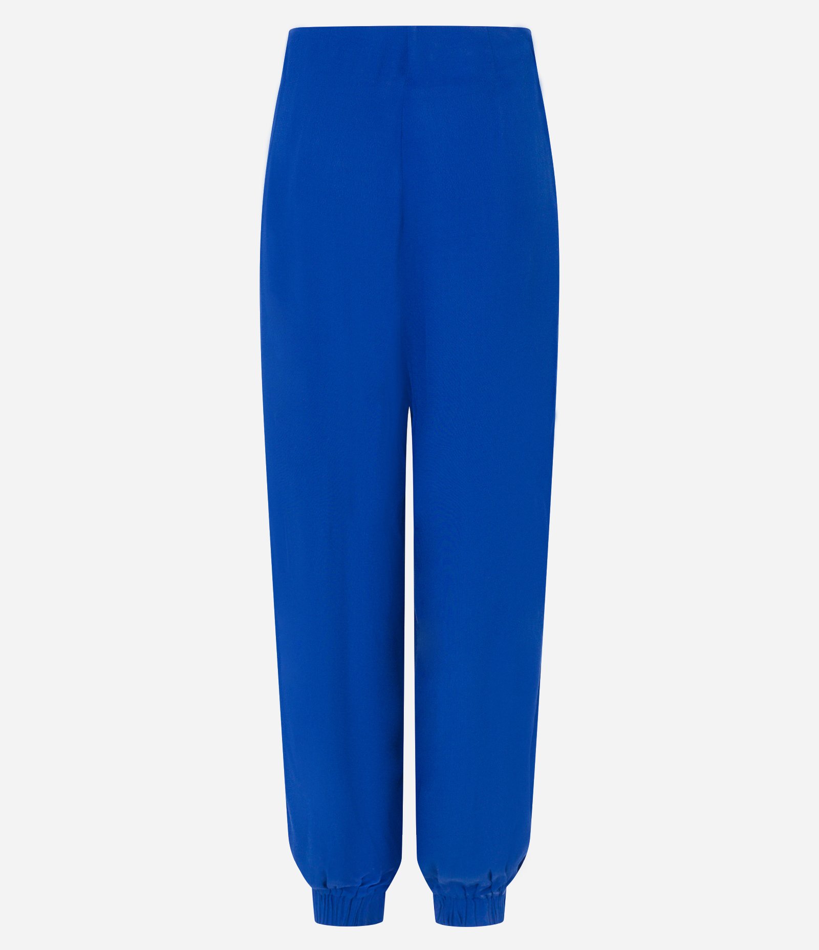 Calça Aladim em Crepe com Transpassado na Frente Azul 6