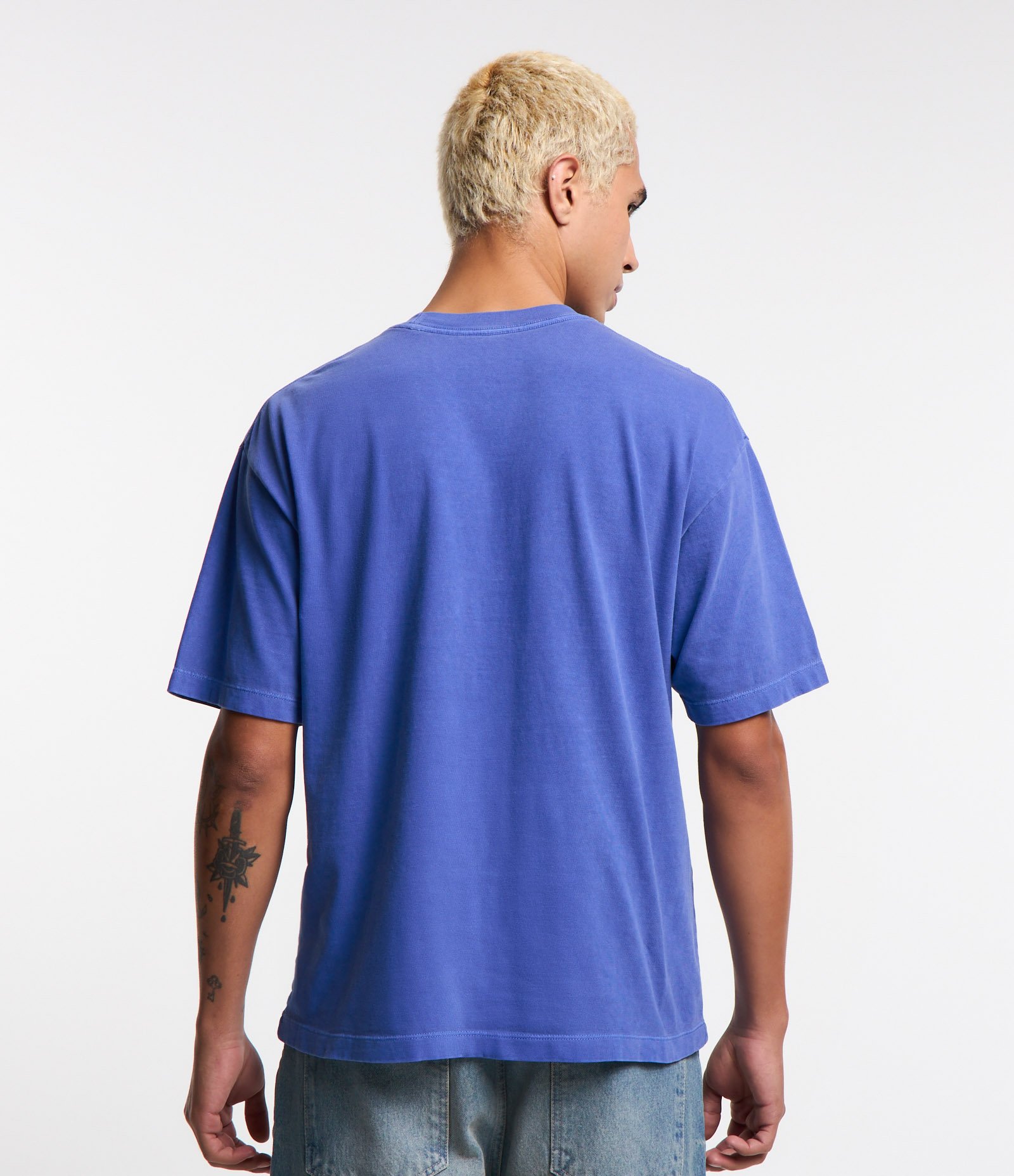 Camiseta Boxy em Algodão Estampa Forfun Azul 3