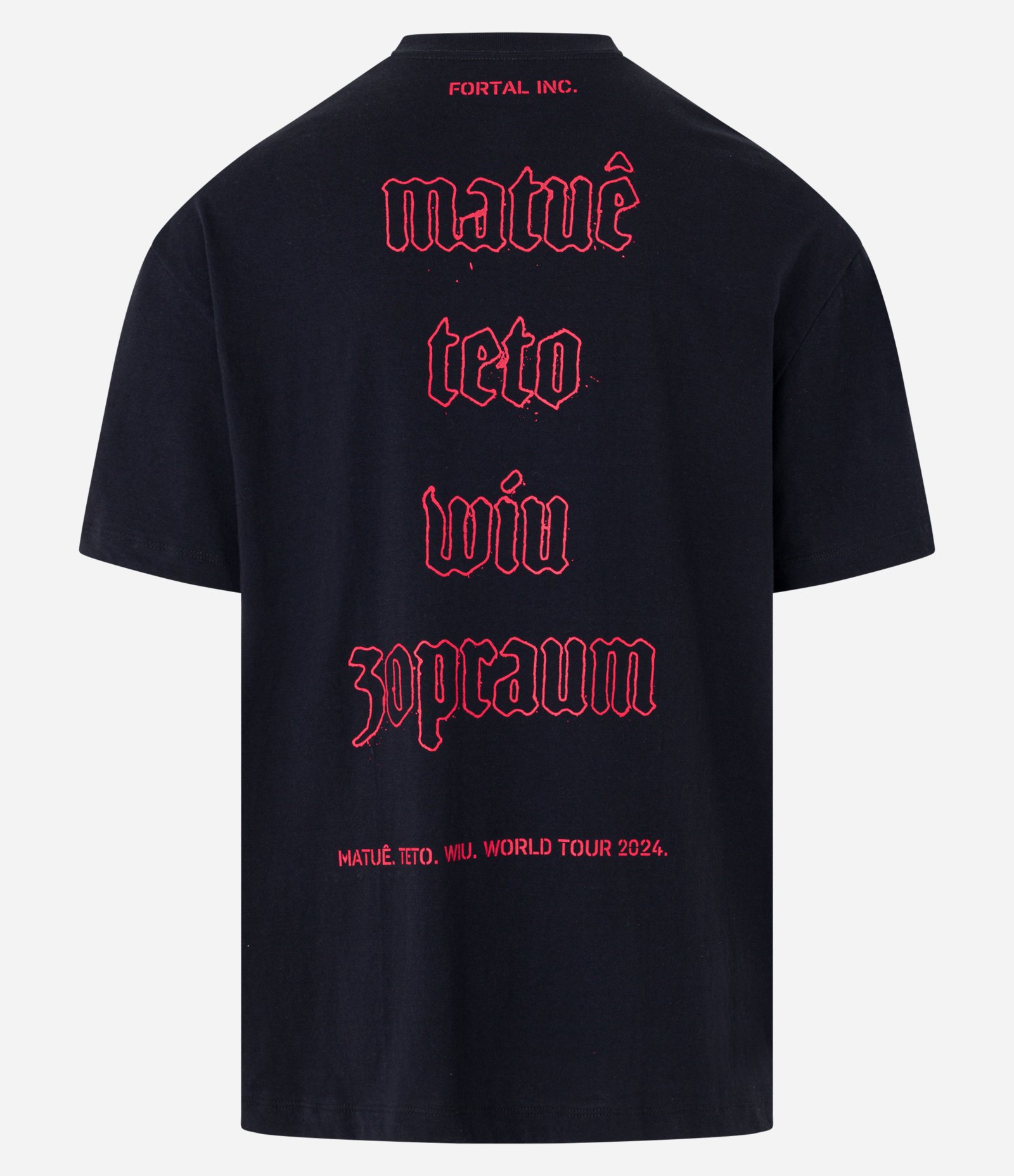 Camiseta Relaxed em Algodão Malhão com Estampa Matuê Wiu e Teto Preto 7