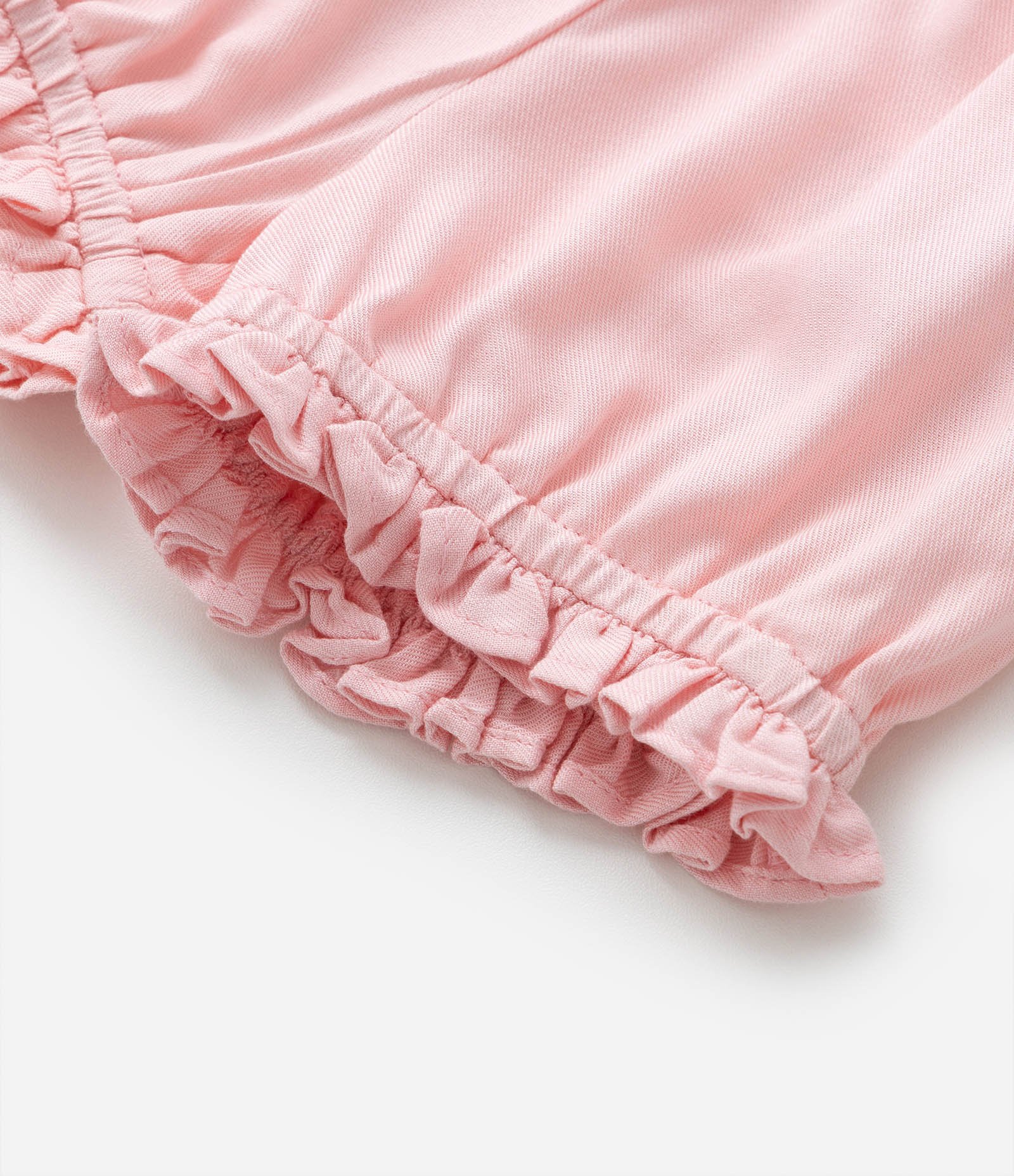 Conjunto Infantil com Babados e Bordado - Tam 0 a 18 meses Rosa 8